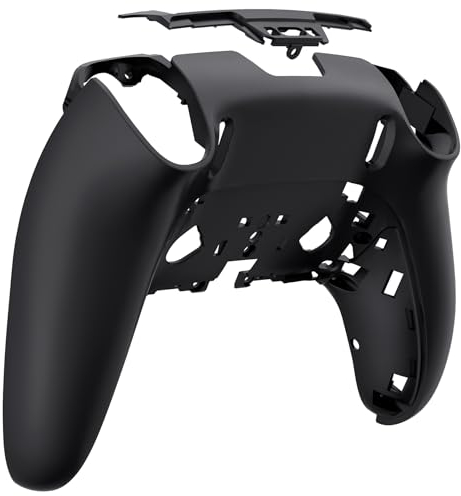 eXtremeRate Benutzerdefinierte Rückseite Gehäuse Unterschale kompatibel mit ps5 Edge Controller, schwarz DIY Ersatz Back Shell Cover kompatibel mit ps5 Edge Controller, DQZEGP006