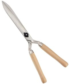 AUSONIA 31212 Heckenschere professionel 53 CM Für Form-und Rückschnitt von Heckenge schmiedet mit geraden Klingen Holzgriff