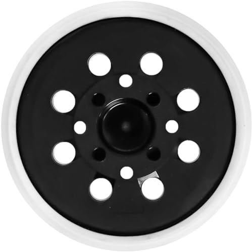 ANBOO Schleifplatte, 125 mm, 8 Löcher, kompatibel mit Bosch Pex 300/400 ae, langlebiges und hochwertiges Ersatzteil für Exzenterschleifer – Weiß