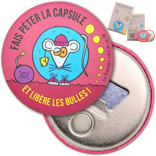 Décapsuleur magnétique réfrigérateur ouvre bouteille bière aimanté pour frigo souris humour
