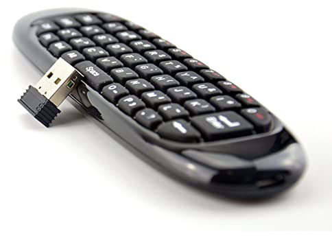 Niniang Mini Air Mouse Fly Air Mouse Teclado Inalámbrico Airmouse para 9.0 8.1 Android TV Box/PC/TV TV Mini 2.4G (C120)