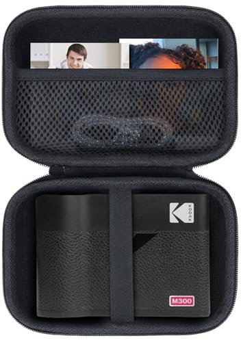 Lebakort Hard Carry Case Compatible with Kodak Mini Shot 3 ERA/Mini 3 ERA/Mini Shot 3 Retro/Mini 3 Retro 4PASS 2-in-1 Instant Camera and Portable Photo Printer (Black Case)