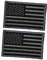AUTSUPPL 2Stücke Usa Flag Patch Selbstklebendes American Flagge Emblem für Militäruniformen Grey Ideal für Rucksäcke Westen und Kleidung