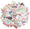 Carreaux de mosaïque en céramique aléatoire, 500 g, pour loisirs créatifs, assiettes, pots de fleurs, vases, tasses, fournitures de fabrication de mosaïque (feuilles, fleurs, papillons, rondes)