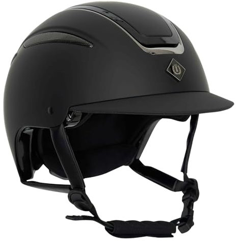 Imperial Riding Unisex – Erwachsene Reithelm IRHOlania Deluxe small Visor, Black, M