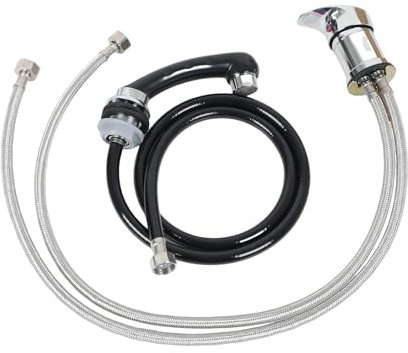 Wasserhahn-Set, Mischbatterie-Set für Salon,Duschkopf Handbrause mit Schlauch,Wasserhahn und Sprühkopf,Heiß- und Kaltwasserhahn,mit Duschschlauch,Friseurarmatur für Waschsessel und Friseurwaschanlage