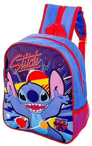 Stitch Backpack Kids School Bag - Lilo & Stitch Character Carry Bag - Adjustable Shoulder Straps Premium Travel Backpacks Rucksasck