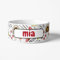 DECOHO - Gamelle pour Chien en céramique Personnalisable | Motif Pizza - Blanc