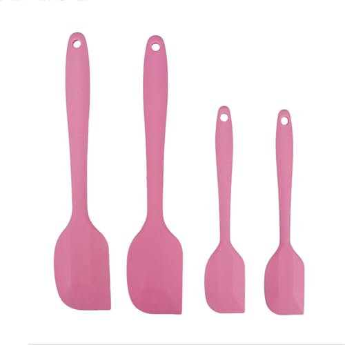 Schaber und Schaufel-Set, hitzebeständig, Küchenutensilien, lebensmittelechtes Silikon, Backschaufel, integriertes Design, Löffel, Antihaftschaufel, Küchenschaber, 4-teiliges Set