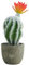 Airbirhom Plantas artificiales de cactus, en maceta, pequeñas plantas de cactus sintéticas, decoración de interiores para el hogar, oficina, cocina, sala de estar, escritorio, estante (flor naranja)