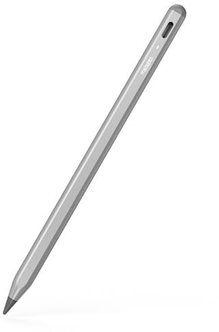Metapen Pencil A8 for iPad 2018-2025, (2X Faster Charge), Pixel Precision, Tilt Sensitive Stylus Pen Compatible Apple iPad 11/10/9/8/7/6th Gen, Pro 12.9/11/13 Inch M4, Air 3/4/5/M2/M3, Mini5/6, Grey