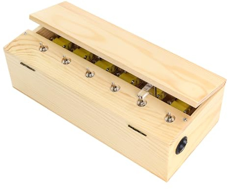 BuleVina Boîte à jouets amusante et inutile, kit créatif en bois avec doigt d'attitude, plusieurs interrupteurs, rechargeable qui s'éteint, cadeau d'anniversaire amusant pour adultes, réduit le stress
