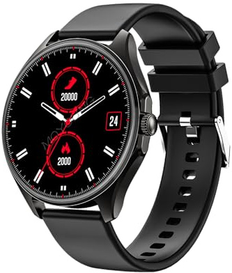 Beafon Smartwatch, 402, Fitnessuhr Damen und Herren, 1,43“ (3,63cm) AMOLED Display, Bluetooth Smartwatch, IP67, Fitness + Sport Mode, Blutdruck, Schlafmonitoring, Nachrichtenanzeige, GPS kompatibel,