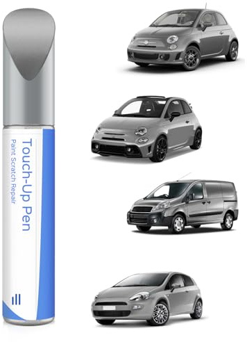 PARTS4EV 113/A /113 Grigio Artenso Metallic/Artense Grau Metallic Ausbesserungsfarbe für Fiat Exakte Übereinstimmung – Ausbesserung von Kratzern und Abplatzungen