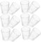 POPETPOP 12pcs Set Mini Glassware Set Clear Glass Communion Cups Small Shot Glasses for Vodka Espresso Thick Base for Religious Ceremonies Social Gatherings
