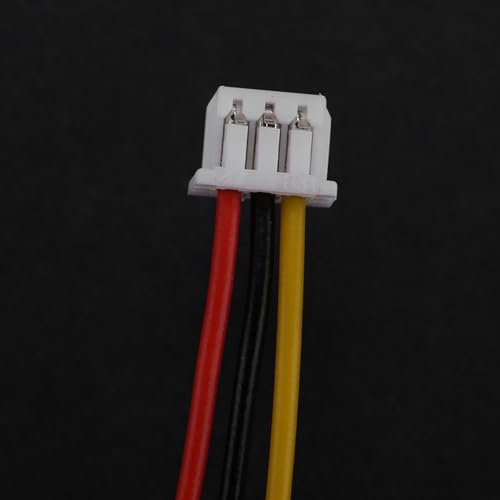 UPALDHOU Pratique 20 Sets Connecteurs D'angle Micro JST de 1,25 Mm avec des Câbles, pour les Ventilateurs et les Projets (Ensemble masculin et féminin de 3pins)