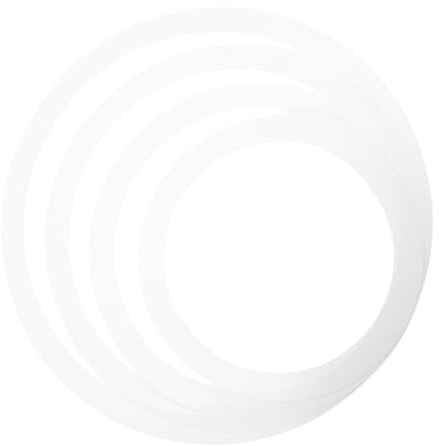 Dämpfungsring für Snare Drum und Kit, Trommel, Weiß | Polyacid Film, Leicht Anzuwenden, Lautstärkereduktion ohne Klangverlust, Schutz bei Montage, für Drummer
