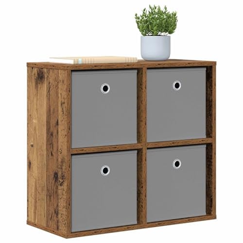 vidaXL Sideboard mit Schubladen Altholz 59,5 x 27 x 57 cm, Moderne Wohnzimmeraufbewahrung, robuste Möbel, große Regale, schicke Heimregale, funktionale Möbel zum Organisieren
