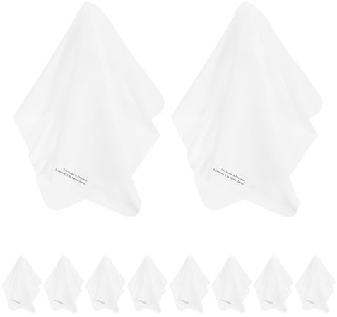 SHINEOFI 10pcs Vinyl Record Cleaning Cloth for CD and Record Players Soft and Material for Dust and Smudge Removal for Home and Professional Use