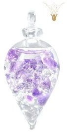 VitaJuwel Philia | Amethyst - Halsschmuck aus Glas mit Amethyst & Bergkristall