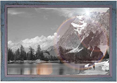 Mendler Bilderrahmen T249 26x36cm - grau | Fotorahmen, Holzrahmen, Wand-Rahmen, Shabby, Landhaus