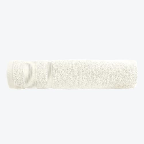 Allure Zero Twist Bath Sheet, Extra Large Bath Towel, 100 x 150cm, 100% Egyptian Cotton (Cream)