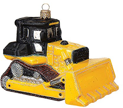 Gartenschätze Christbaumschmuck Tannenbaumschmuck Baumaschine,Bulldozer, 10,5 cm, 1626