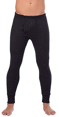 BestSale247 Herren Thermo Unterhose Lang Männer Skiunterwäsche (10 = 4XL, Anthrazit)
