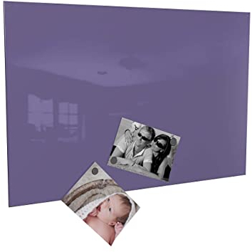 Colours-Manufaktur Magnettafel Magnetwand inkl. 4 Magnete (lila/Flieder, 50 x 80 cm)