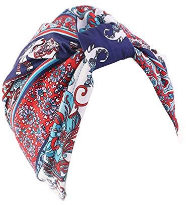 TININNA Indien Muslim Retro Blume Turban Mütze Kopftuch Schal Bandana Hut Chemo Schlafmütze Kopfbedeckung Haarausfall Headwear Alopezie Chemo Krebs Cap
