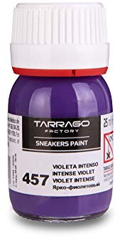 Tarrago |Sneakers Paint 25 ml | Pintura para Sneakers |Para Cuero Liso, Cuero Sintético y Lona | Violeta Intenso (457)