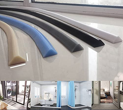 100CM Silicone Wet Room Bathroom Floor Seal Collapsible Threshold Water Dam Bath Shower Screen Barrier Collapsible Shower Threshold Water Dam Shower Retention Barrier Shower Enclosures And Cubicles