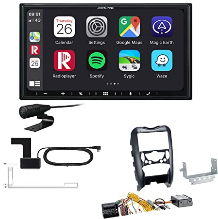 Alpine ILX-W690D 2-DIN Autoradio CarPlay Android Auto Bluetooth DAB HDMI USB passend für Mini Cooper und One R56 2006-2014 schwarz inkl Canbus