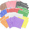 4000 Stück Klebepunkte Bunt 40 Blatt 10 Farben Selbstklebende Runde Sticker 10 mm Runde Klebepunkte Aufkleber Bunte Punkte für Büro Schule Kinder Freizeitaktivitäten