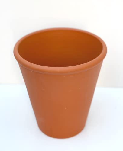 Spang Terracotta Long Tom Plant Pots 12cm W x 12cm H [ROS12] -Single