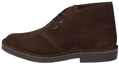 Clarks Desert BT Evo, Scarpe Stringate Uomo, Dark Brown Suede, 41.5 EU