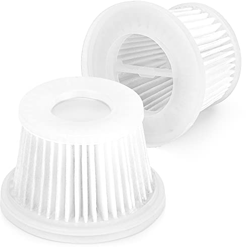 MOSRACY 2 Stück Waschbarer HEPA-Filters Ersatzfilter für Staubsauger, Staubsauger-Ersatzteile Zubehör für den kabellosen 3-in-1-Handstaubsauger 6800PA
