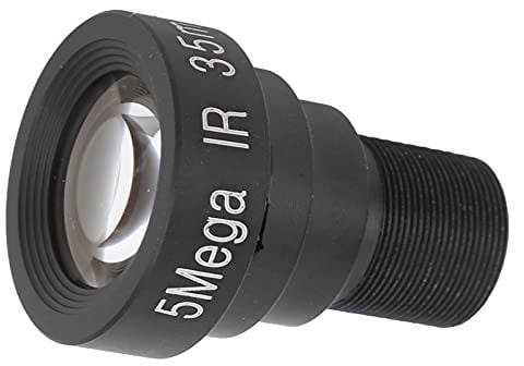 M12-Board-Objektiv, Weitwinkel-Webcam-Objektiv mit 35 mm optischer Brennweite, Single-Board-Objektiv, hohe Präzision für die meisten kompatiblen Kameramodelle