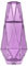 American Atelier Modern Geometric Bedside Carafe & Tumbler, 2-Piece Set - Glass Carafe with Cup Lid, Elegant Pitcher & Matching Drinking Tumbler, Office in Purple (37oz)