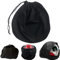 Universal Helmtasche Helmbeutel, Helmschutz Helmsack, Helmrucksack Schwarz Universal Tasche, Fahrradhelme Tasche, Atmungsaktives Vlies mit Kordelzug Tasche für Motorradhelm Sport Gym Training