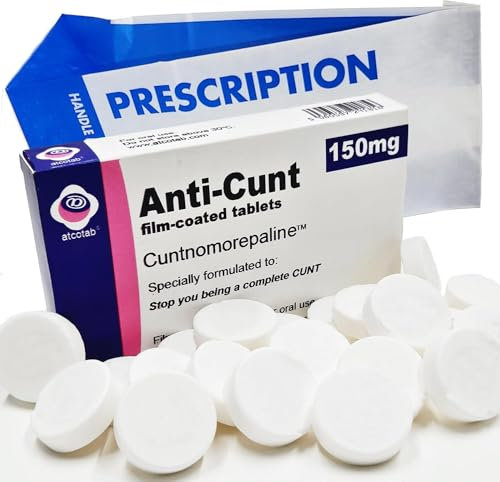 Joke Prank Pill Box - Ideal Present for Funny Father's Day Gift Friend Dad Men Uncle Colleague 40th 50th 60th Birthday Strong Mints