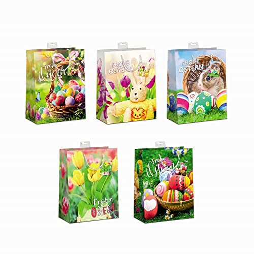 10 x Geschenktüten Ostern M 18x23x10 cm Ostertüten Geschenktasche Geschenkverpackung