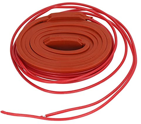 80W Silicone Heating Tape, 0.6 X 78.7in Waterproof Flexible Silicone Self Control Temperature Heating Tape, Used for Oil Pipe Heating, Air Conditioning Compressor, Etc.(DC12V)