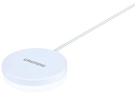 Grundig Magnetisches Qi-Ladegerät - 15W - Inkl. USB-C Kabel 1 Meter - Schützt vor Überstrom - Kompaktes Design - Weiß