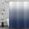 Hnmdmyi Duschvorhang Marineblau 180x220, Blau und Weiß Ombre Duschvorhänge Elegante Moderne Luxus Badewanne Vorhang Wasserdicht Polyester Stoff Waschbar Badevorhang für Badezimmer mit Haken