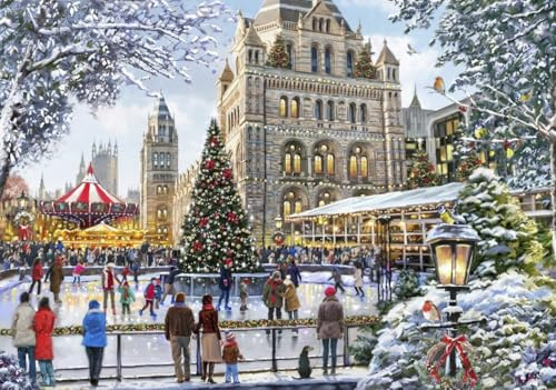 Puzzle 2000 Teile - Skating Outside Natural History Museum