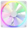 F120 140 RGB DUO 120 140mm double-sided aperture chassis water cooling fan (Color : F120 RGB DUO white 12CM single)