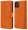 TOHULLE Case for iPhone 11 Pro, Premium PU Leather Wallet Case with Card Holder Kickstand Magnetic Closure Shockproof Flip Folio Case Cover for iPhone 11 Pro (5.8 Inch) - Orange