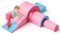 nmoiww Lot de Blocs de Construction en Mousse, avec Toboggan, arcs de Plusieurs Tailles pour l'escalade en intérieur, Grands Blocs de Construction pour bébés et Tout-Petits (Rose Bleu-5)