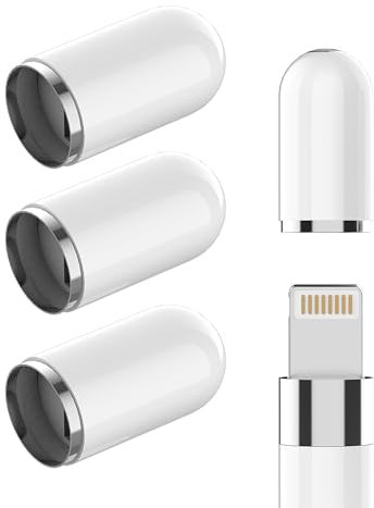 HOYULLI for Apple Pencil Cap 1st Generation Caps Accessories (4 Pack) ipencil Top Magnetic Adapter Pen Replacement Accessory Tablet First Gen Stylus Pecil for Ipad